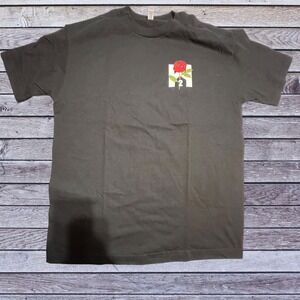 Alstyle Large Warehouse Number Two T-Shirt Men Black Excellent Rose Graphic LA